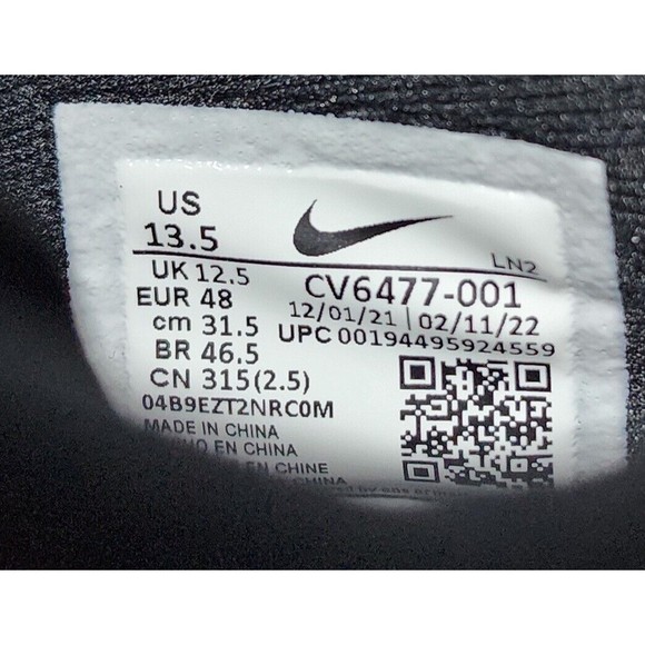 Nike Alpha Menace Pro 2 Low Football Cleats Black (CV6477-001) Men's Size 13.5 - Picture 10 of 10